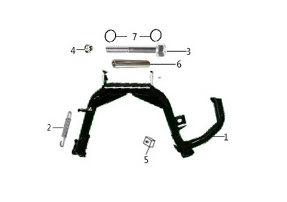 Royal Alloy Double Stand Spring For 125 / 200 / 300 LC Engines