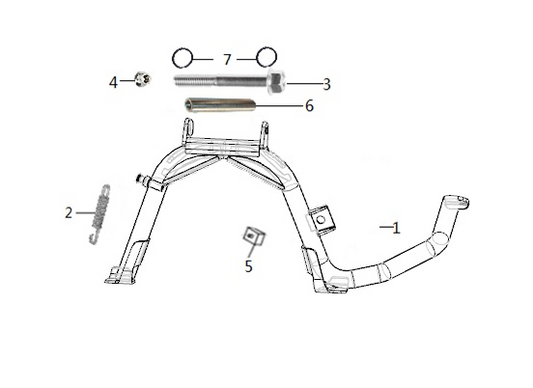 Royal  Alloy Stand Shaft / Bolt  O Ring. Fits All Liquid Cooled Models