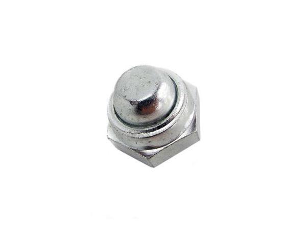 Rear Hub Nut Lam Domed Nyloc Zinc