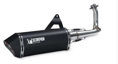 Scorpion Royal Alloy GP125/200/TG LC Exhaust Black