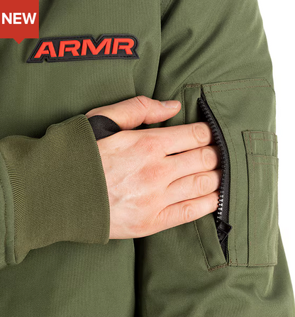 Oxford ARMR Bomber Jacket Khaki Large