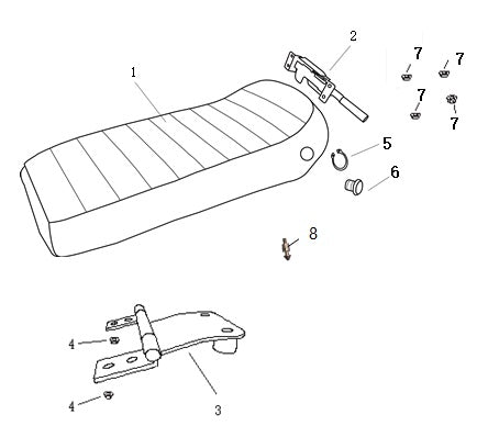 Royal Alloy GT / TG Seat Post / Lock Pillar For Bench Seat