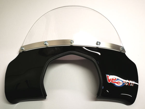 Royal Alloy Flyscreen Black Fits all round headlight Royal Alloys