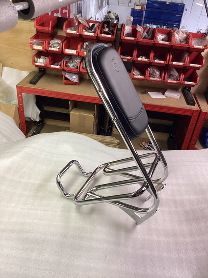Royal Alloy Original Chrome TG Rear Rack With Padded Back Rest