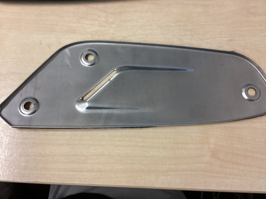 Royal Alloy Liquid Cooled Exhaust Cover Heat Shield In Stainless Steel