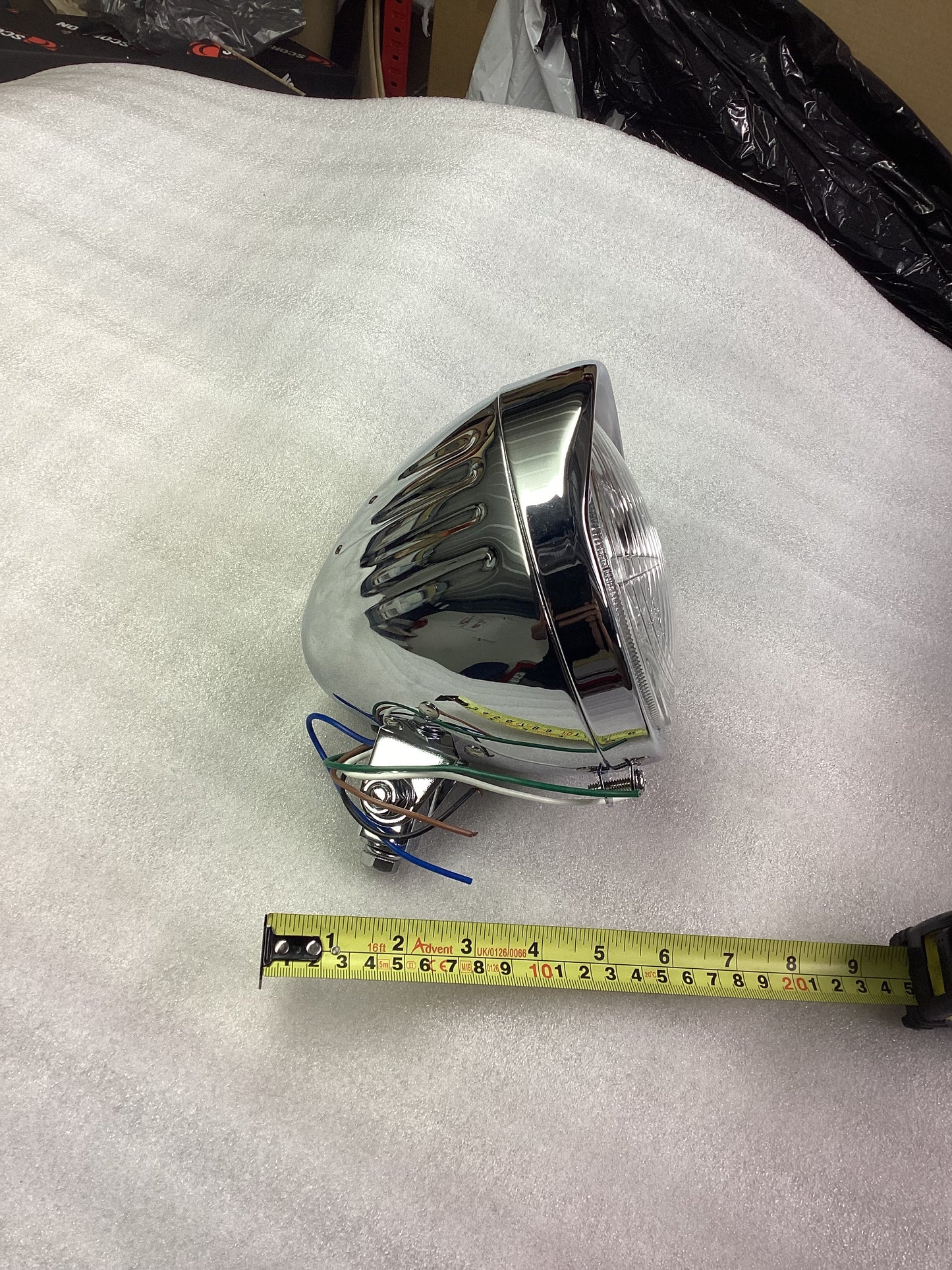 Bates Chrome Fluted Headlight / Spot Light