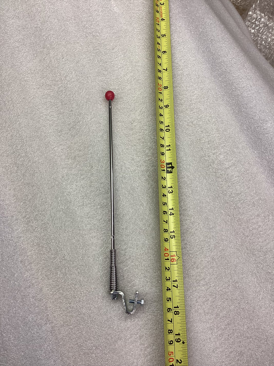 Cuppini 10' Chrome Sprung Aerial Red Ball