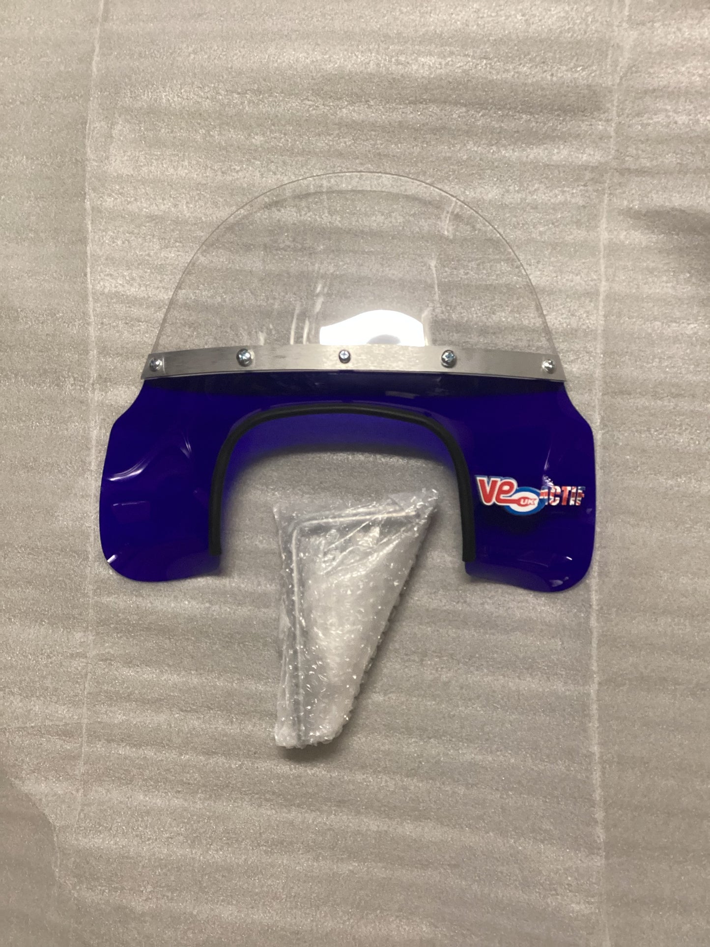 Royal Alloy GP / GT Flyscreen Trans Blue Square Headlight