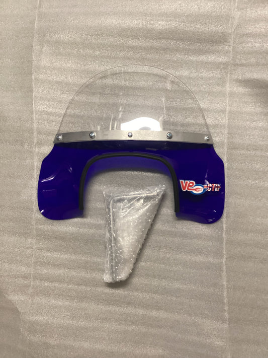 Royal Alloy GP / GT Flyscreen Trans Blue Square Headlight