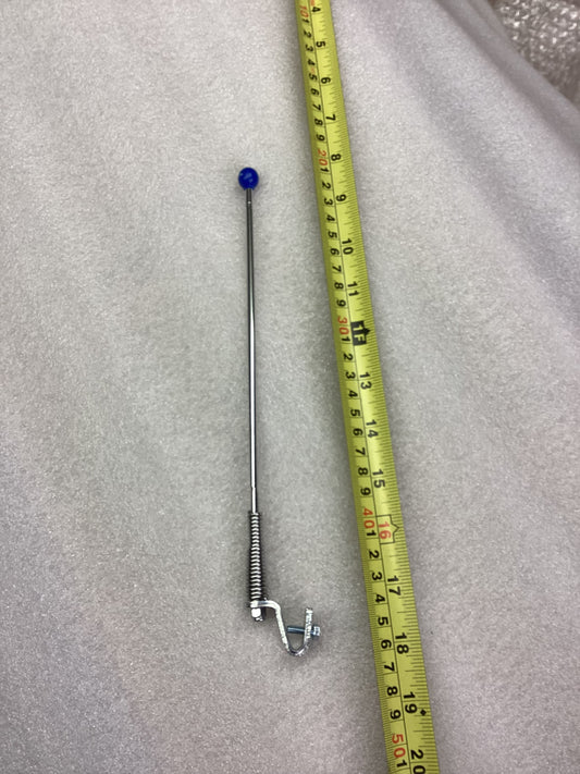 Cuppini 10' Chrome Sprung Aerial Blue Ball