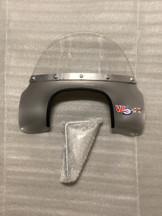 Royal Alloy GP / GT Flyscreen Silver Square Headlight