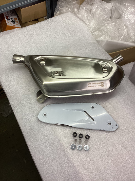 Royal Alloy SE Stainless Exhaust With Heat Shield And Fittings - Will Fit All Other LC Models