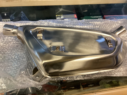 Royal Alloy SE Exhaust / Muffler In Polished Stainless Steel- Will Fit All Royal Alloy Liquid Cooled Models