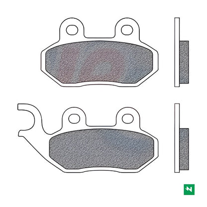 Sym Newfren Brake Pads Lambretta V,Peugeot,Royal alloy,Scomadi.See fitment list