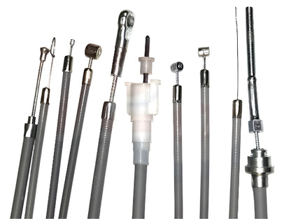 Vespa PX EFL Cable Set Grey ** with threaded front brake cable